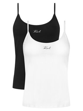 KARL LAGERFELD KARL LAGERFELD Conjunto de tops B1W47021 Negro Slim Fit