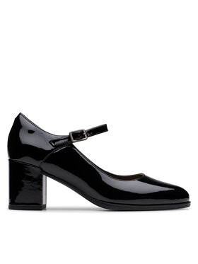 Clarks Poltopánky Clarks Freva 55 Strap 26181337 Čierna