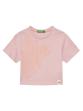 United Colors Of Benetton United Colors Of Benetton Футболка 3I1XG10IK Рожевий Oversize