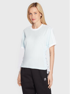 adidas adidas Футболка Always Original Laced HK5063 Блакитний Loose Fit