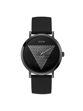 Guess Pulkstenis Guess Imprint W1161G2 Melns