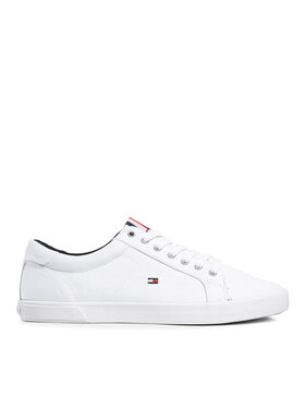 Tommy Hilfiger Laisvalaikio batai Tommy Hilfiger Iconic Long Lace Sneaker FM0FM01536 Balta