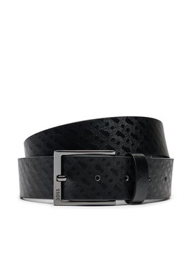 BOSS Vīriešu josta Boss Barn 50524047 Melns