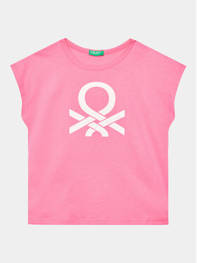 United Colors Of Benetton United Colors Of Benetton T-shirt 3I1XC10C0 Rosa Regular Fit