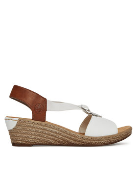 Rieker Sandály Rieker 624H6-81 Bílá