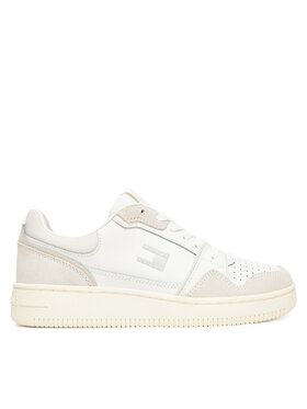 Tommy Jeans Laisvalaikio batai Tommy Jeans Tjw Retro Basket Sneaker EN0EN02818 Écru