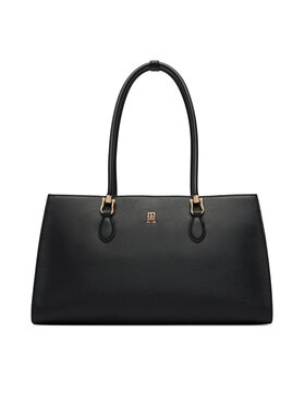 Tommy Hilfiger Torbica Tommy Hilfiger Th Grace Satchel AW0AW18750 Crna