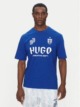 HUGO HUGO Футболка Nebulop 50541252 Голубий Regular Fit