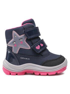 Geox Sněhule Geox B Flanfil G.B Abx A B163WA 050FU C4268 M Tmavomodrá