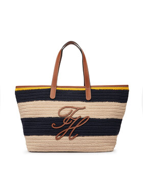 Tommy Hilfiger Táska Tommy Hilfiger Th Nautical Tote Crochet Str AW0AW18816 Színes