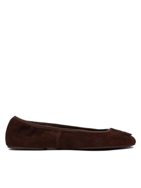Tory Burch Балетки Tory Burch Reva Travel Ballet 177247 Коричневий