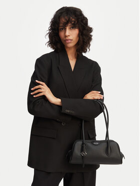 Calvin Klein Дамска чанта Calvin Klein Quilted Nylon Ew Satchel LV04F3743G Черен