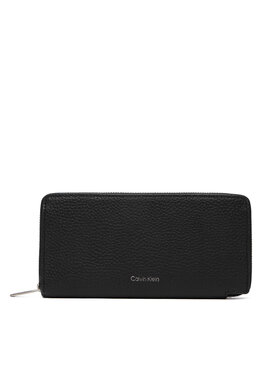 Calvin Klein Πορτοφόλι Calvin Klein Foil Emboss Long Zip Around LV04D1242G Μαύρο
