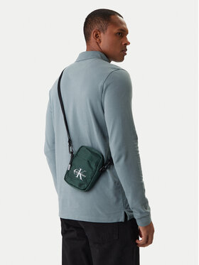 Calvin Klein Válltáska Calvin Klein Bold Logo Nylon Slim Reporter LV04D3231G Zöld