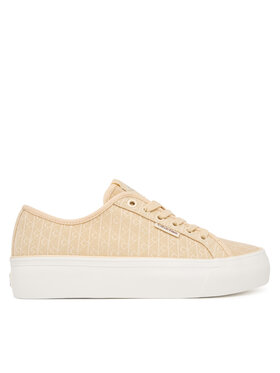 Calvin Klein Sportcipők Calvin Klein Vulc Flatf Laceup Jaq Aop HW0HW03265 Világossárga