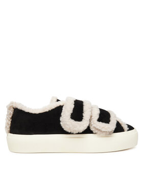Inuikii Sneakersy Inuikii Shearling Low Velcro 1001.001.0231 Czarny