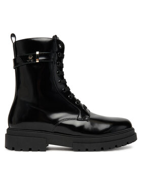 Tommy Hilfiger Schnürstiefeletten Tommy Hilfiger Lace-Up Bootie T4A5-34028-1453 D Schwarz
