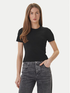 ONLY ONLY Camiseta Val 15339774 Negro Slim Fit