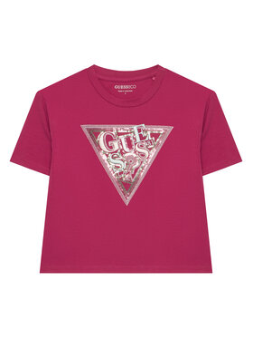 Guess Guess Camiseta J6GI24 K6YW4 Rosa oscuro Relaxed Fit