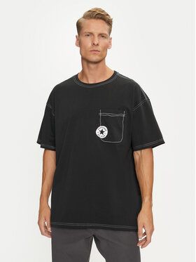 Converse Converse Marškinėliai Sketch 10027256-A03 Juoda Standard Fit