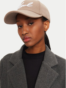 KARL LAGERFELD Kšiltovka KARL LAGERFELD 246W3406 Béžová