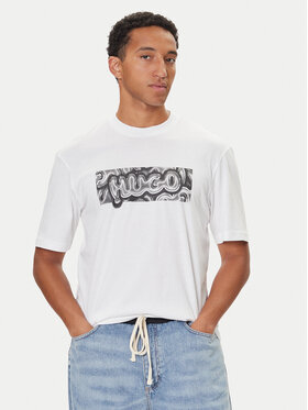HUGO HUGO Camiseta Nedirix 50549162 Blanco Regular Fit