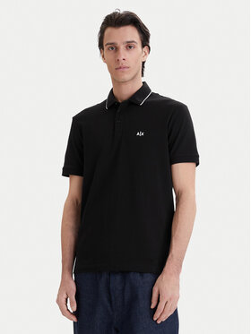 Armani Exchange Armani Exchange Поло XM001289 AF10363 UC001 Чорний Regular Fit