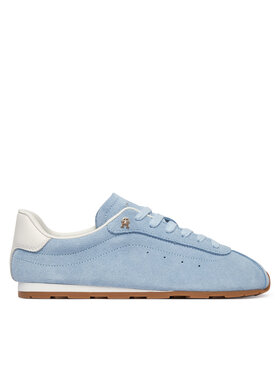 Tommy Hilfiger Sneakersy Tommy Hilfiger Th Bella Low Runner Suede FW0FW09189 Světle modrá