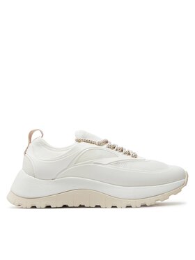 Calvin Klein Sneakersy Calvin Klein Runner Lace Up Caging HW0HW01900 Biela