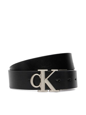 Calvin Klein Opasok Calvin Klein Ck Buckle Tumbled 35Mm Adj/Rev LV04D7049G Čierna