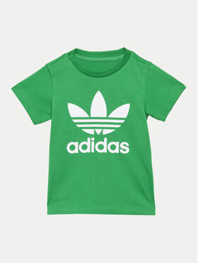 adidas adidas Футболка Trefoil IY4028 Зелений Regular Fit