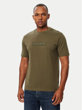Napapijri Napapijri Camiseta S-Box Logo NP0A4IFL Verde oscuro Regular Fit