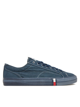 Tommy Jeans Sneakers aus Stoff Tommy Jeans Archive Vulc. Y2K Washed Canvas EM0EM01720 Dunkelblau
