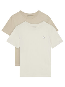Calvin Klein Jeans Calvin Klein Jeans Conjunto de camisetas Monologo IB0IB01093 D Beis Regular Fit