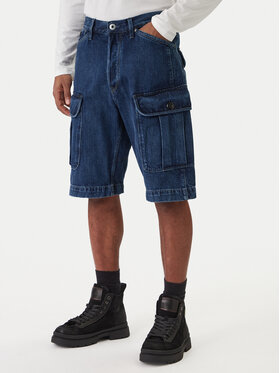 G-STAR G-Star Raw Джинсові шорти Bend 3D Cargo D26528-D788 Cиній Relaxed Fit