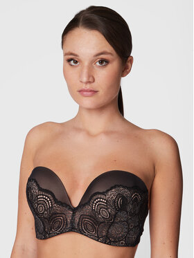 Wonderbra Wonderbra Bardotė liemenėlė WB000BHO Juoda