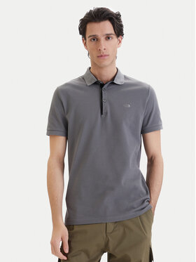 The North Face The North Face Polo majica PREMIUM SLIM Siva Slim Fit