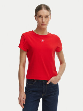 Tommy Hilfiger Tommy Hilfiger Camiseta WW0WW48710 Naranja Slim Fit