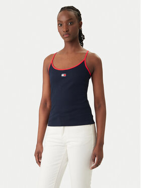 Tommy Jeans Tommy Jeans Top DW0DW22261 Azul marino Slim Fit