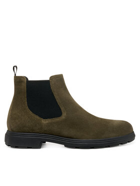 Geox Členková obuv s elastickým prvkom Geox U Meiern U56LZA 00023 C3009 Kaki