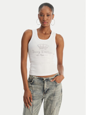 Juicy Couture Juicy Couture Top Gothic Crown JCBLV126807 Blanco Slim Fit
