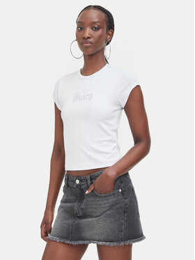 Juicy Couture Juicy Couture Camiseta JCWCT226326 Blanco Slim Fit