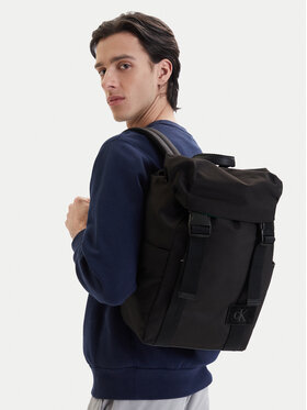 Calvin Klein Rucksack Calvin Klein Canvas Mix Backpack LV04D3364G Schwarz