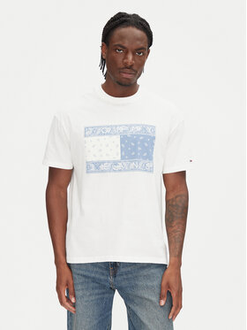 Tommy Jeans Tommy Jeans Marškinėliai Paisley Flag DM0DM20810 Écru Relaxed Fit