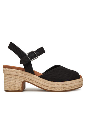 Toms Espadrilky Toms Isla Peep Toe 10021982 Čierna