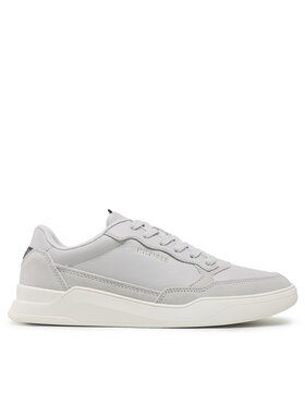 Tommy Hilfiger Zapatillas Tommy Hilfiger Elevated Cupsole Leather Mix FM0FM04358 Gris