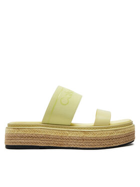 Calvin Klein Šľapky Calvin Klein Wedge Slide He HW0HW01966 Žltá