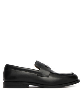 Calvin Klein Halbschuhe Calvin Klein Ess Rubber Loafer Hw Plaq Va Lth HM0HM02177 Schwarz