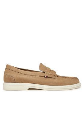 Tommy Hilfiger Mokasīni Tommy Hilfiger Nubuck P Loafer FM0FM05350 Bēšs