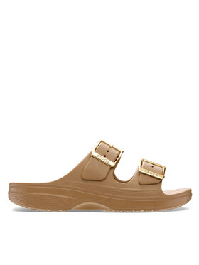 Crocs Чехли Crocs Saturday Sandal Metallic Buckle 213316 Кафяв
